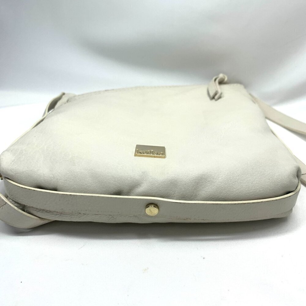 Kooba Stratford White Leather Hobo Triple Compartment Crossbody Bag 9"x9.5" - Picture 11 of 12